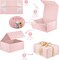 Pink Gift Box,9" X 7" X 4" with Ribbon for Presents Magnetic Closure Gift Packaging